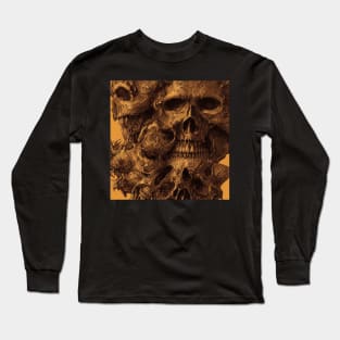 Tattoo Demon Skull Long Sleeve T-Shirt